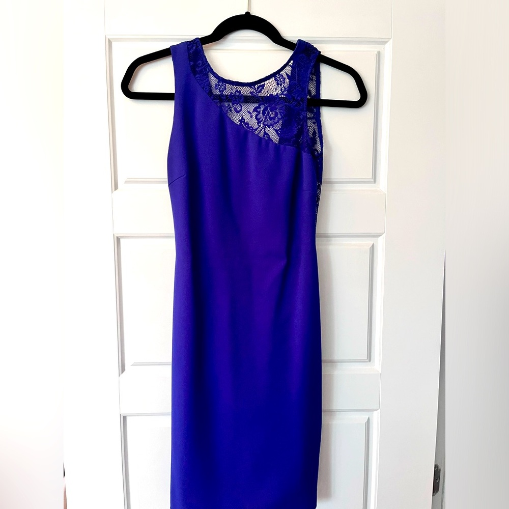 ZARA - LOW BACK LACE INSERT MINI DRESS